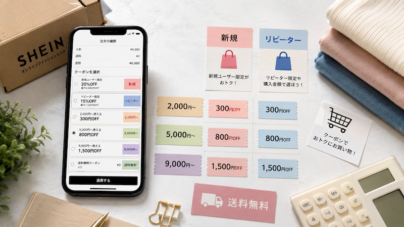 一番お得なSHEINクーポンの選び方