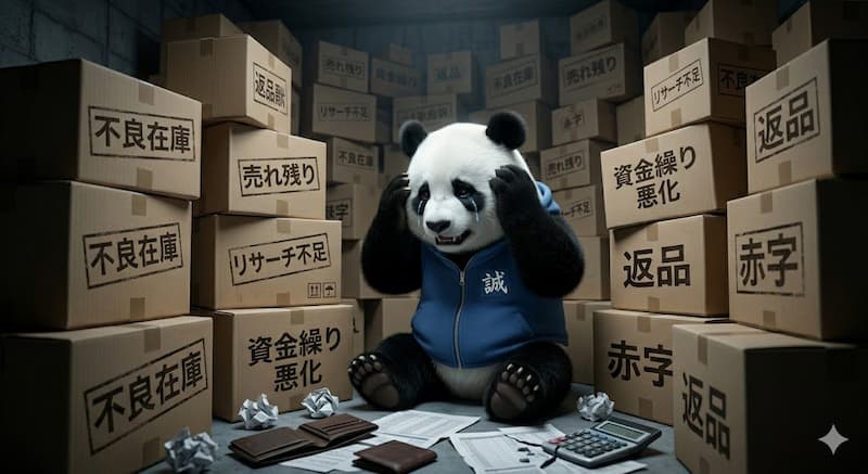 リサーチ不足による不良在庫と資金繰り悪化の失敗例