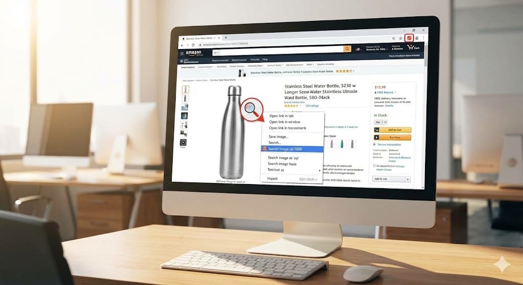 Chrome拡張機能AliPriceの使用イメージ