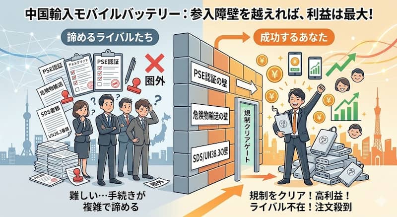 中国輸入のモバイルバッテリー転売が儲かる理由