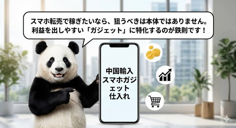 中国輸入のスマホガジェット仕入れ