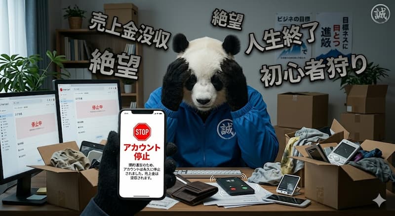 メルカリ無在庫販売のアカウント停止と不良品トラブルの現実
