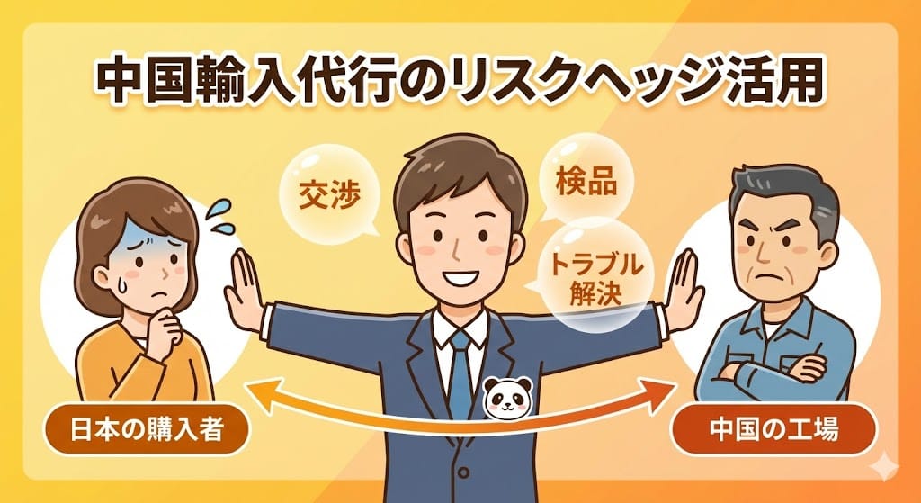 中国輸入代行業者のリスクヘッジ活用