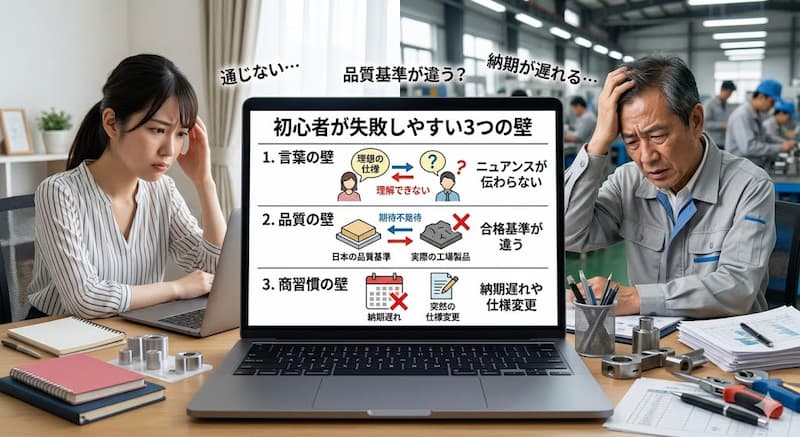 中国OEMで初心者が直面する言葉や品質の壁