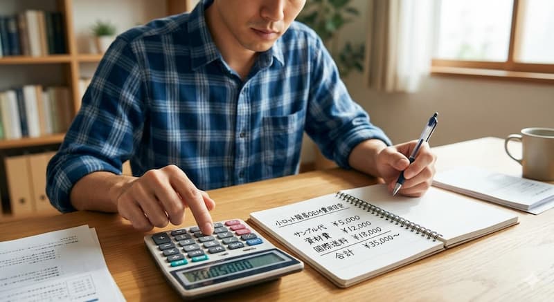 小ロットの簡易OEMを始めるための費用目安と初期費用