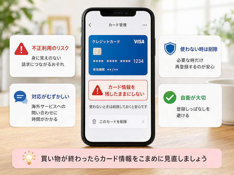 タオバオやアリペイにカード情報を残すリスク