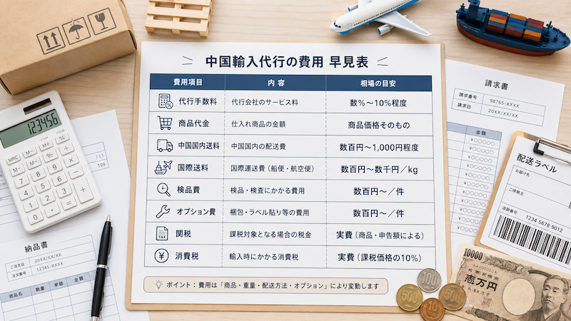 代行手数料の内訳