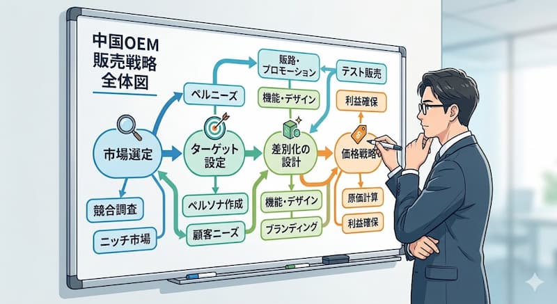 中国OEMで勝つための販売戦略の全体図