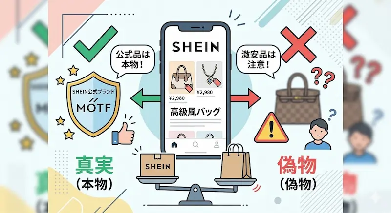 SHEINのブランド品が本物か偽物かの実態