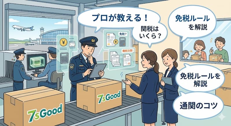 中国から日本への輸入通関と関税の免税ルールに関する注意点