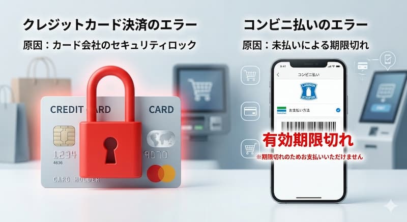 7sGoodで決済エラーになる原因とトラブル解決のイメージ