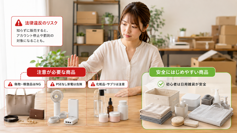 Temu転売で避けるべき危険な商品
