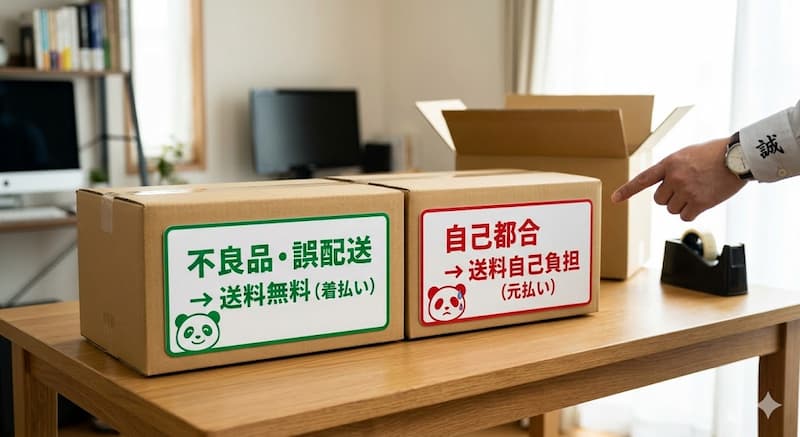 7sGoodの返品送料負担ルール