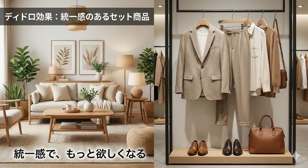 ディドロ効果：統一感のあるセット商品