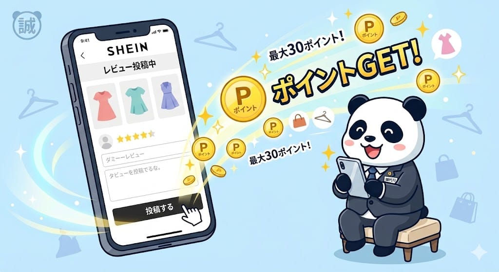 SHEIN自分のレビューの見方と書き方