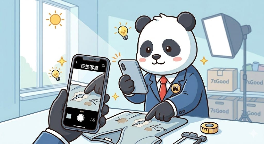 7sGood返品審査に通る証拠写真の撮り方