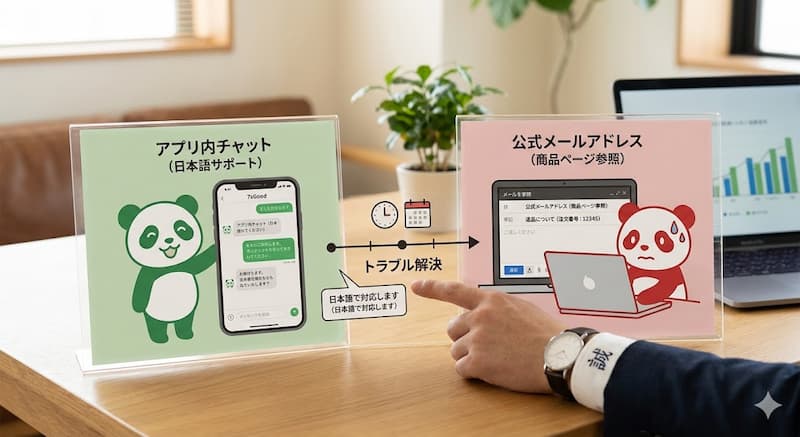 7sGoodのカスタマーサポート連絡先