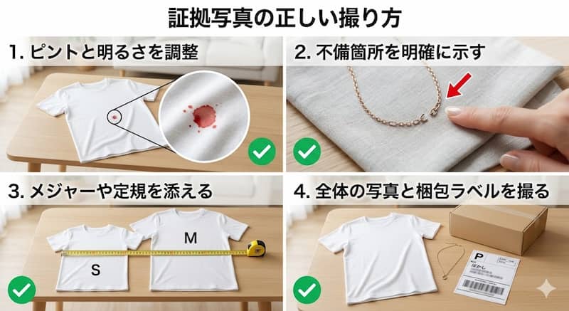 7sGoodの返品審査に通るための証拠写真の正しい撮り方