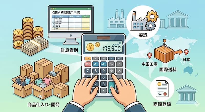 中国OEMの初期費用と資金目安