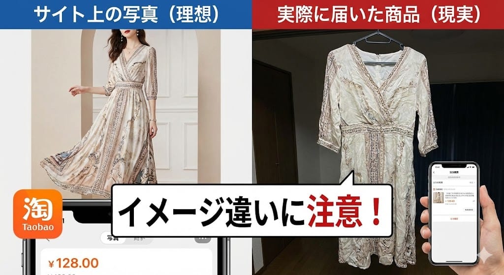中国輸入の失敗例｜タオバオの商品写真と実物の品質比較
