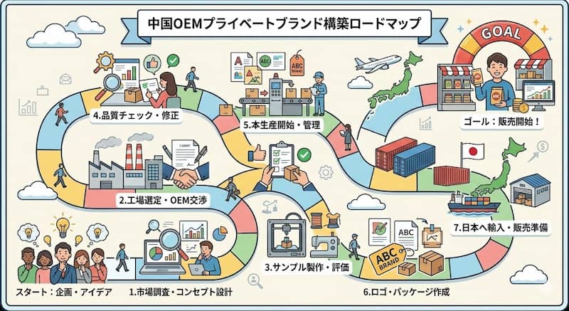 中国OEMでブランドを立ち上げる7つ