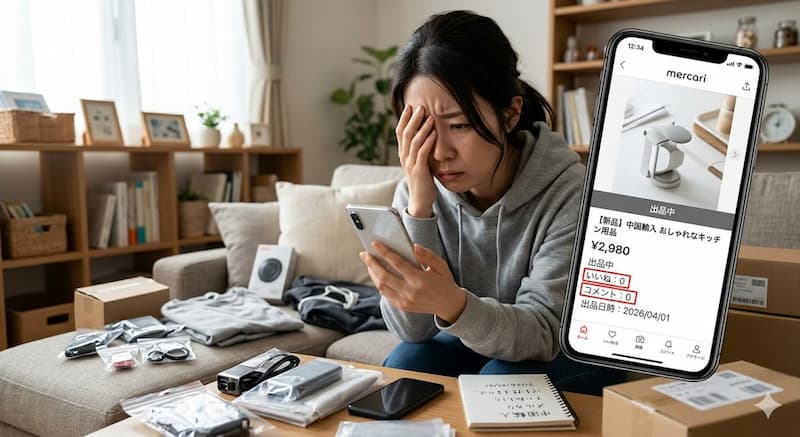 メルカリで中国輸入商品が売れない原因と即効性のある改善策
