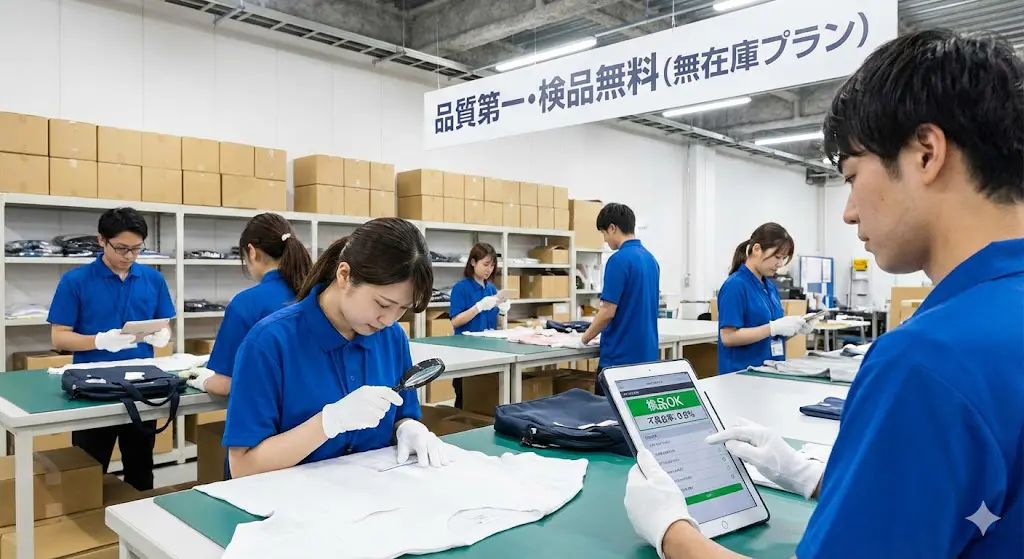 無在庫販売のトラブルを防ぐ厳格な検品作業