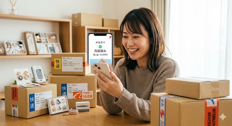 中国輸入とメルカリ転売が初心者におすすめで儲かる理由