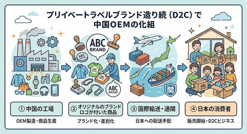 中国OEMによる自社ブランド構築の仕組み