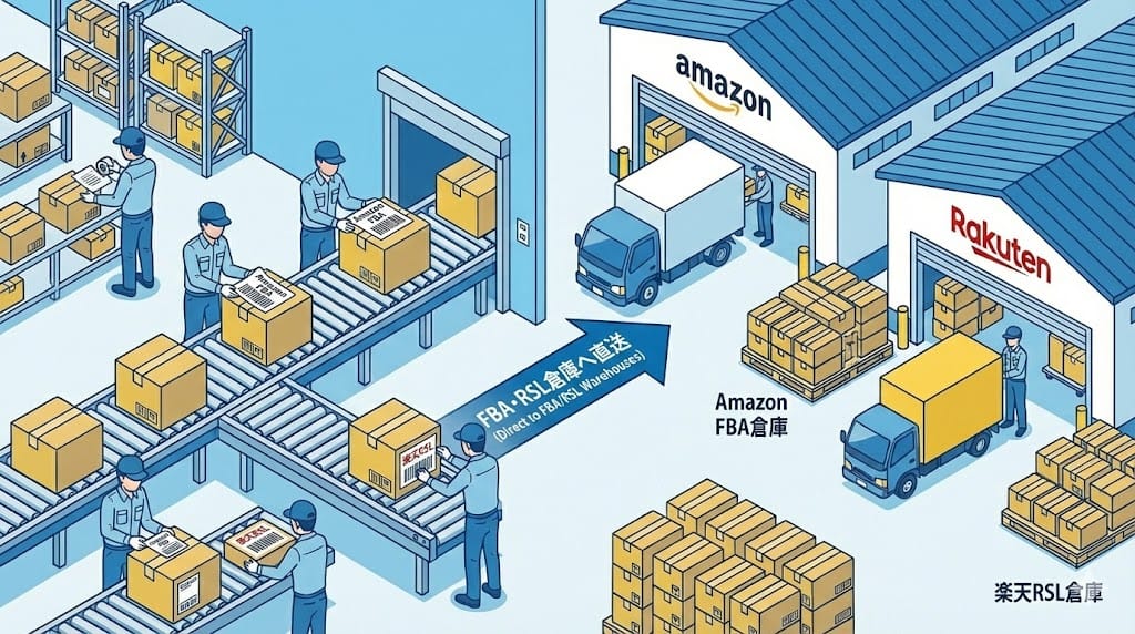 FBA・RSL倉庫への直送
