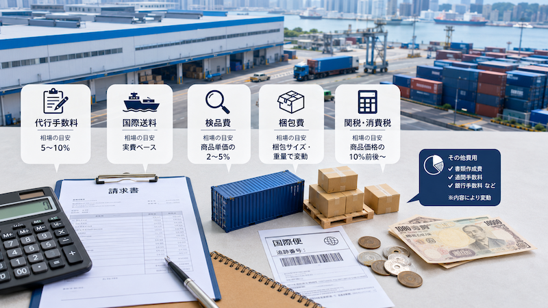 広州輸入代行の費用内訳と料金目安