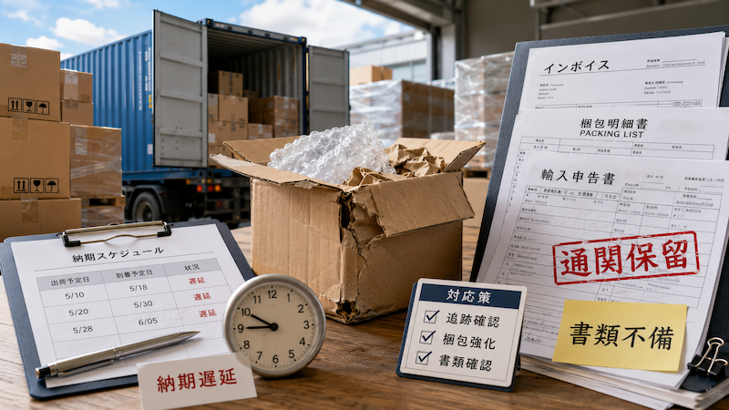 中国輸入の配送遅延と通関トラブル対策
