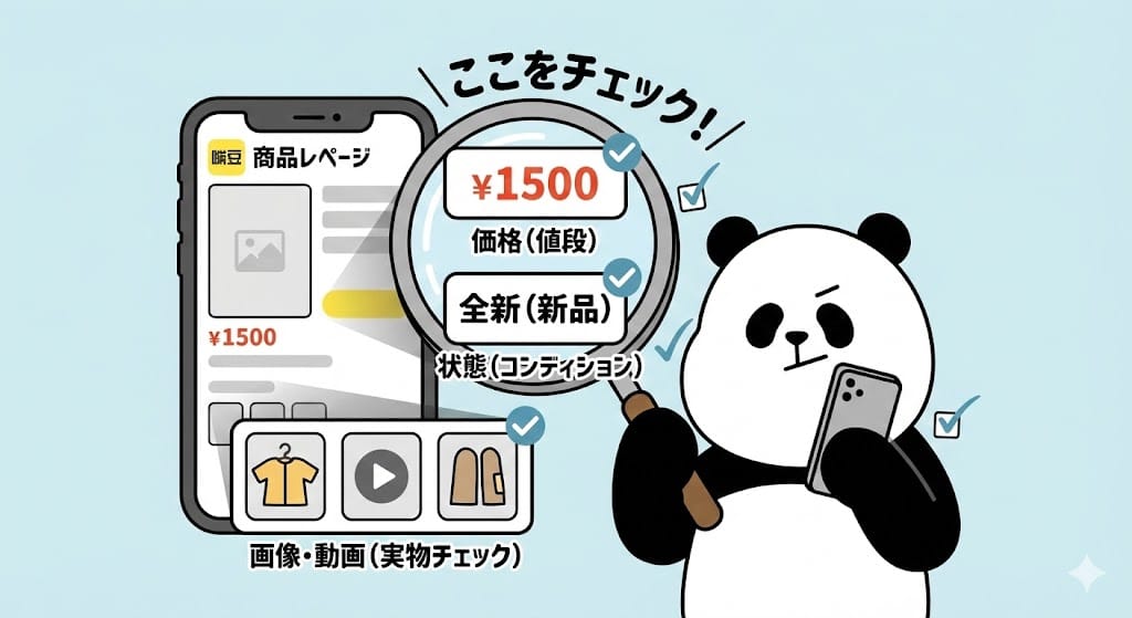 閑魚の商品ページの見方