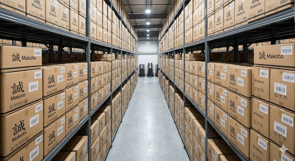 整理整頓された保管棚