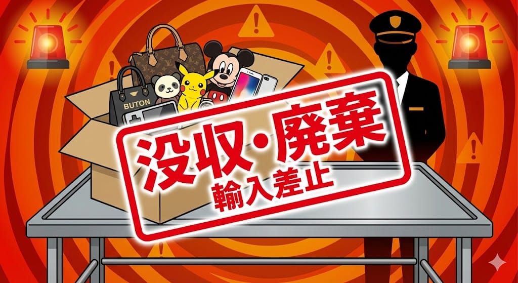 知的財産権侵害による税関での没収リスク