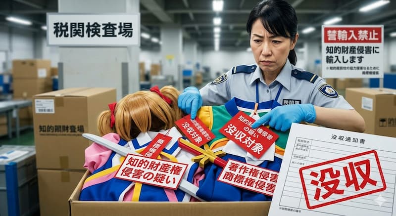 コスプレ衣装輸入における著作権・商標権リスク