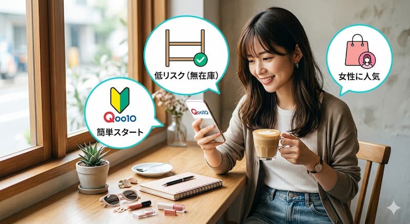 Qoo10中国輸入無在庫転売が初心者におすすめの理由"