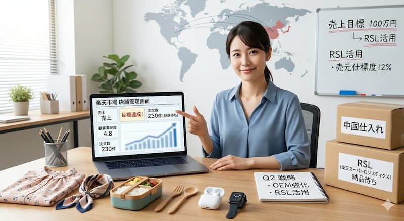 楽天販売を成功させる物流とRMS戦略