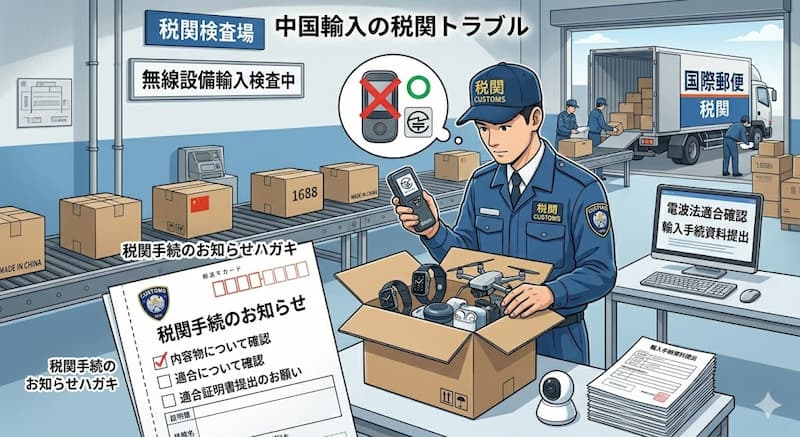 中国輸入での税関トラブル