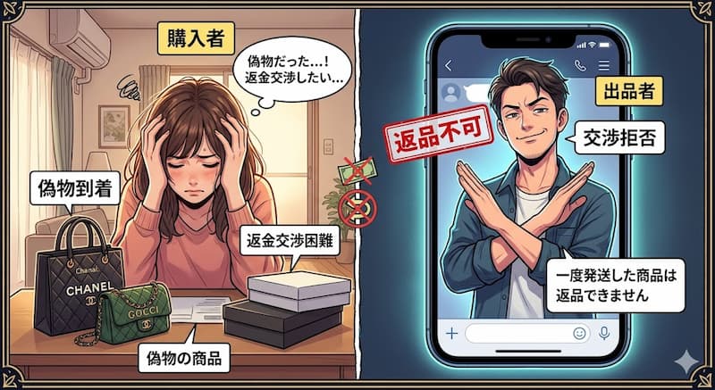 閑魚で偽物を買ってしまった場合の返金・返品トラブルの現実