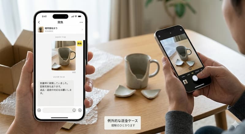 閑魚(シェンユー)で返品や返金対応ができる例外的なケース