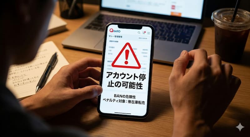 Qoo10無在庫転売でのアカウント停止BAN対策
