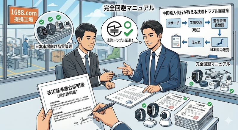 技適トラブルを回避する方法