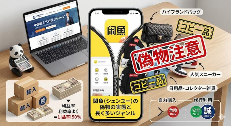 閑魚(シェンユー)における偽物・コピー品の実態と多いジャンル