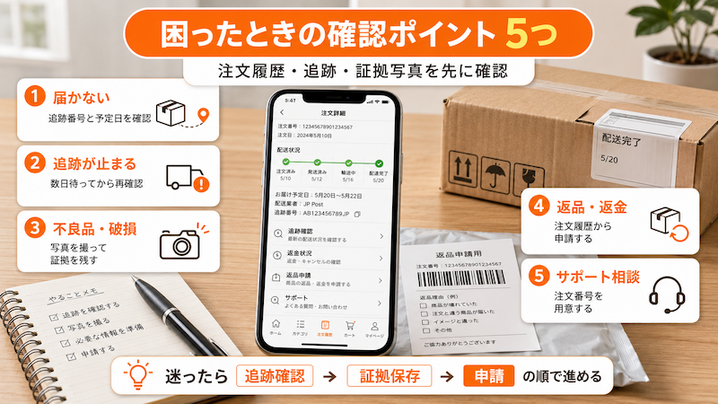 Temu購入後トラブルの対処法