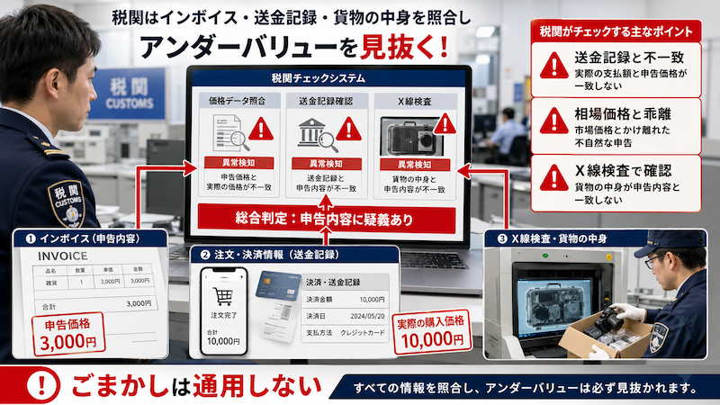 税関がアンダーバリューを見抜く仕組み