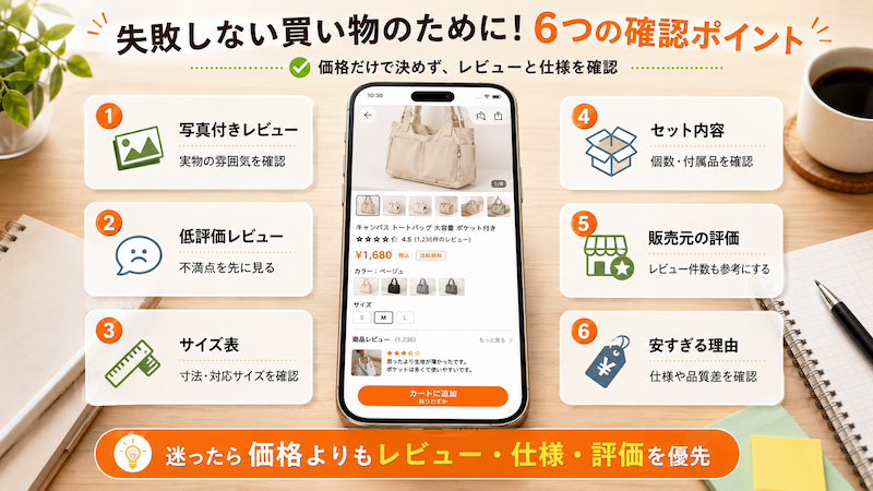 Temuの商品選びチェックポイント