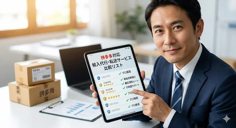 拼多多対応の輸入代行・転送サービス比較リスト