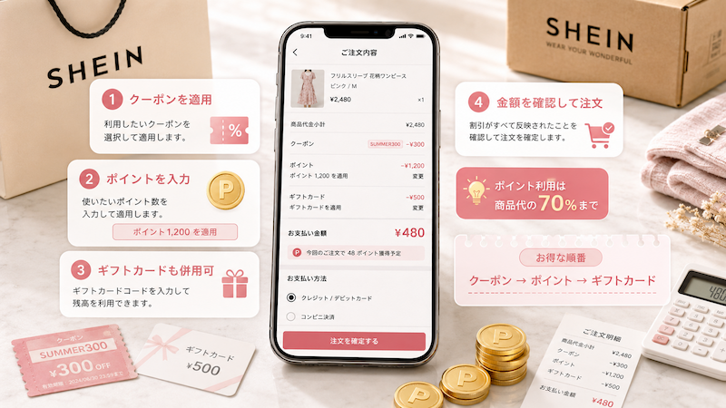 SHEINポイント還元の仕組み