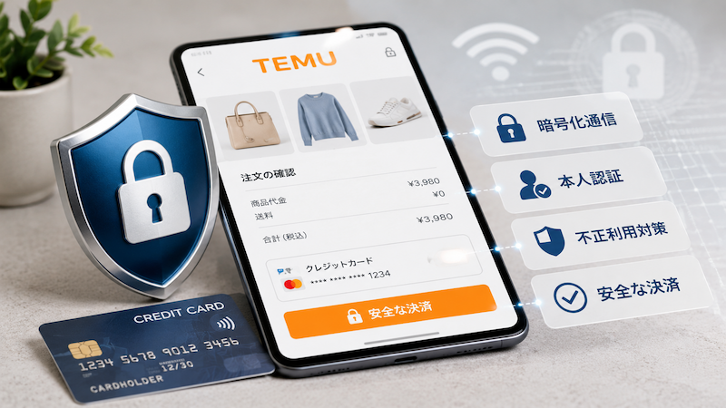Temuのクレジットカード決済とセキュリティ対策